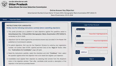Upsssc opens online objections for stenographer mains pet 2023 provisional answer key.jpg