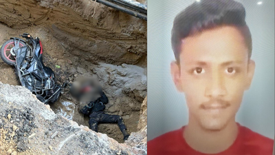 A 25 year old man39s death in a delhi jal board pit found with his helmet on has sparked outrage.jpg