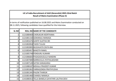 Lic aao ae mains result 2026 released at licindiain 1119 candidates qualify direct link to download.png