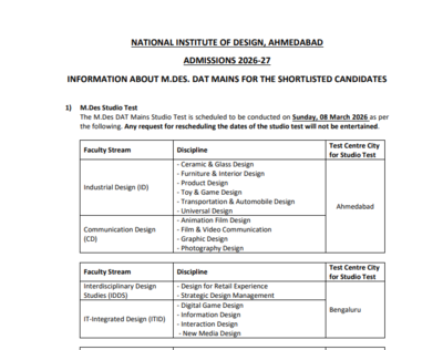 Nid dat 2026 mains exam dates out check complete schedule and key details here.jpg