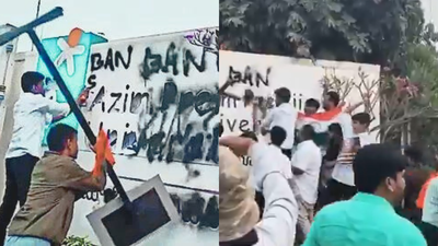 Ruckus at azim premji univ over kashmir talk.jpg