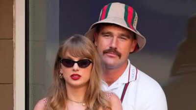 Travis kelce steals the super bowl party spotlight as taylor swifts music takes over the dj booth.jp .jpeg