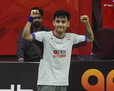 Lucknow badminton player lakshya sen reacts during his final match against jia .jpg