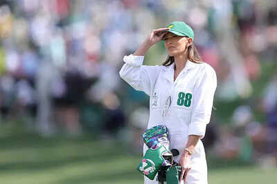 Nhl wife of dustin johnson of the united states paulina gretzky looks across the second hole during.jpeg
