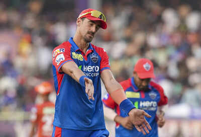 Visakhapatnam delhi capitals39 mitchell starc after the end of the first innings.jpg