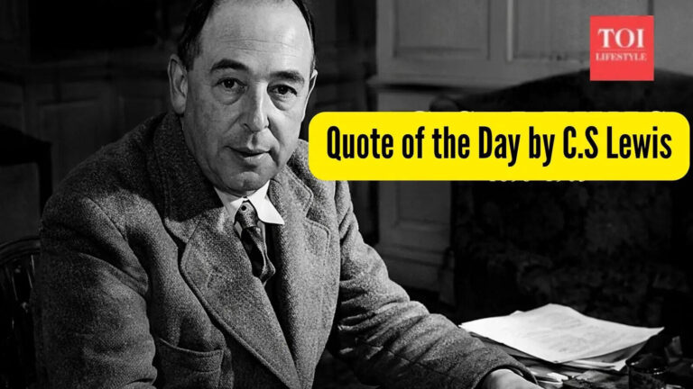 Quote of the day: Desire beyond this world points to another, says CS Lewis