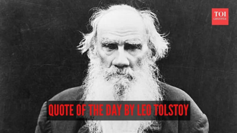 Leo Tolstoy quote: ‘Change comes from conscience, not resolution’