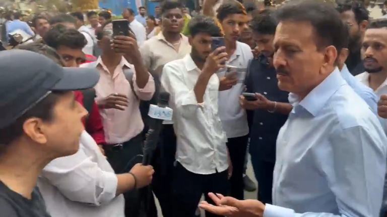 ‘Get out of here’: Minister gets taste of ‘akrosh’ over traffic jam during BJP’s Mumbai rally