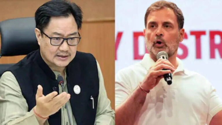 ‘Bewildering contradictions’: Kiren Rijiju slams Rahul Gandhi over ‘BJP will win West Bengal remarks’