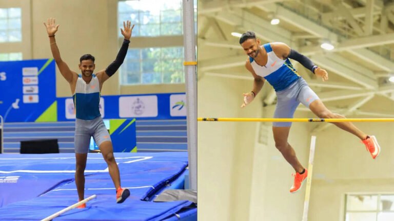 Pulled off train in January, Kuldeep breaks pole vault record five months later